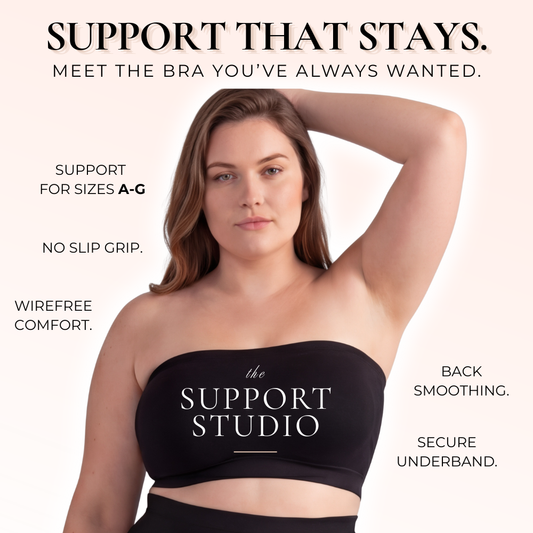 Support Studio Stay-Put Strapless Wire-Free Body Shaping Bra