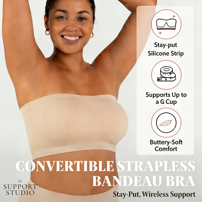 Support Studio Stay-Put Strapless Wire-Free Body Shaping Bra